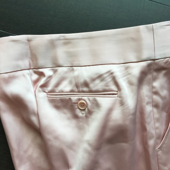 Satin BCBG Petal Pink pants never worn size 2 - Picture 4 of 6